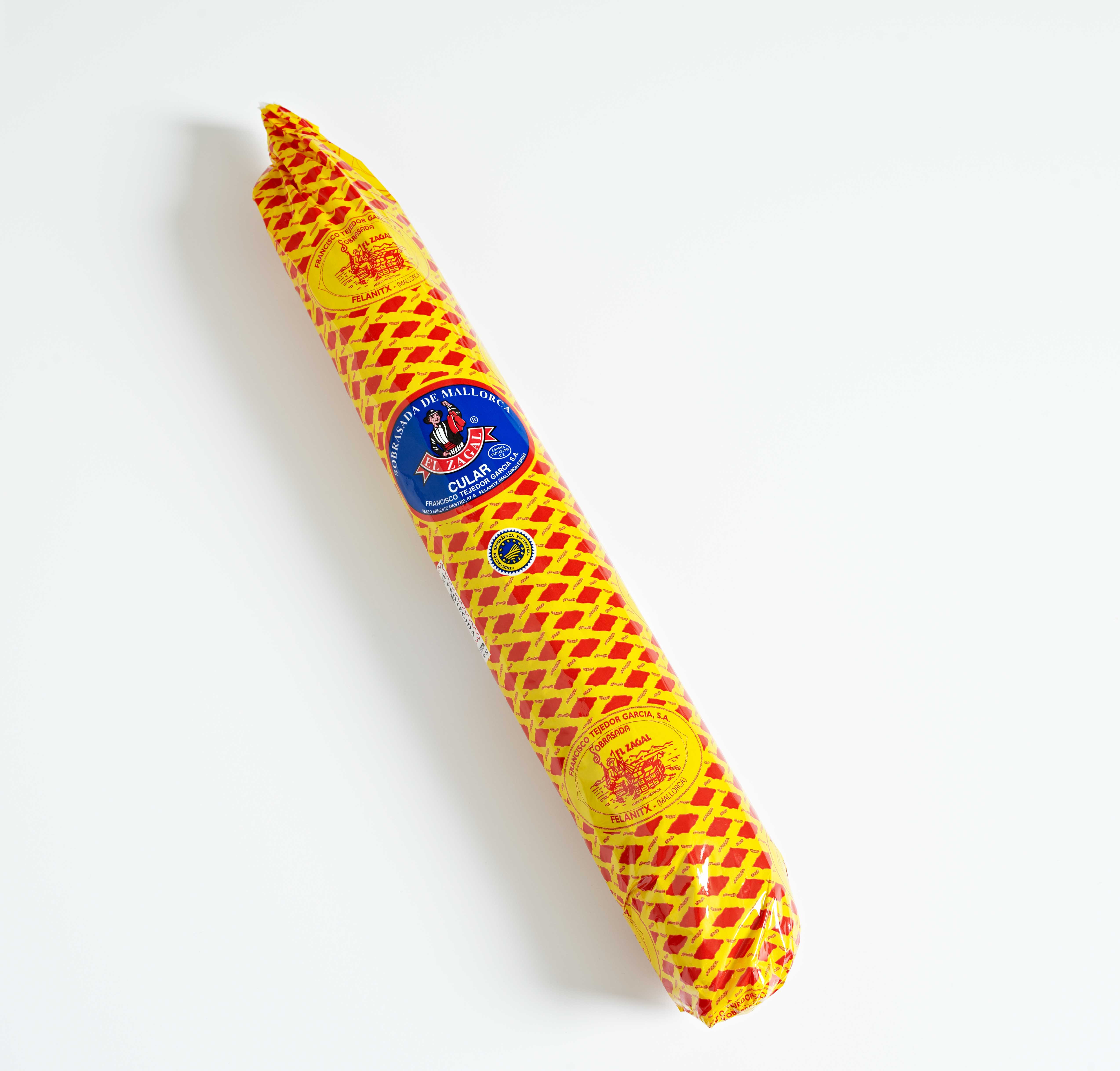 Cular sobrasada with its characteristic curved shape